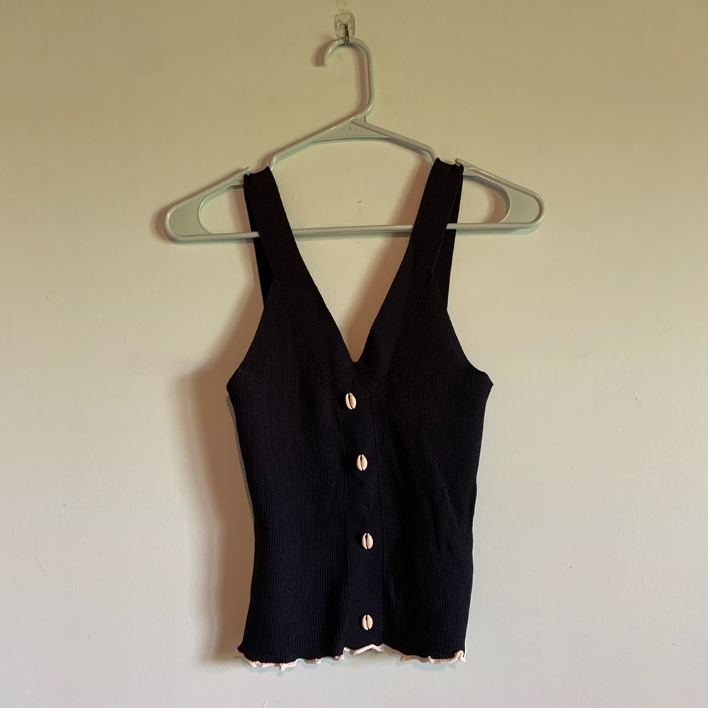 seashell detailed tank top